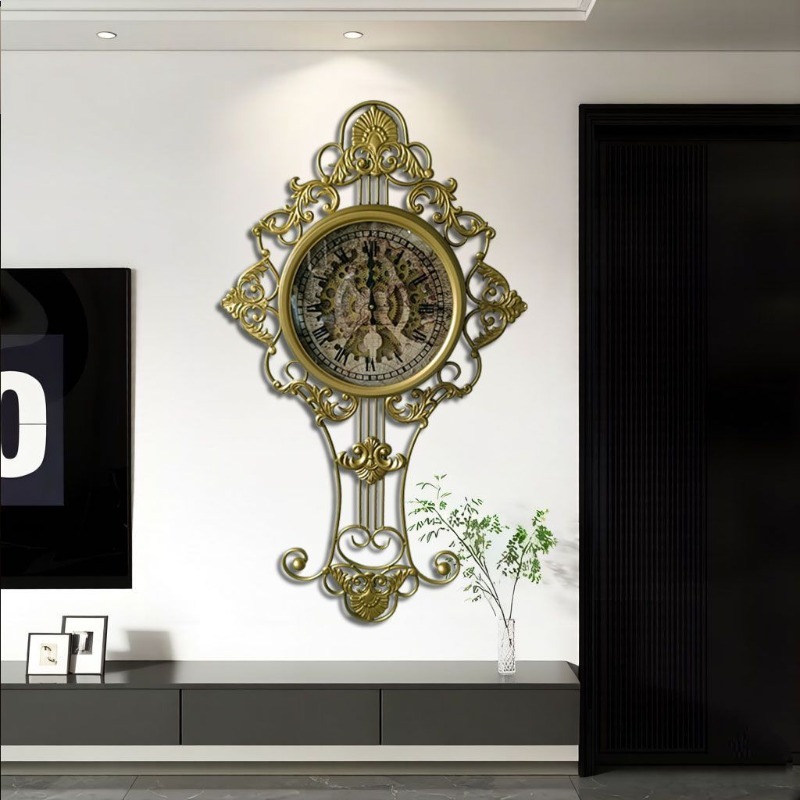 Zegar ścienny mechaniczny, duż – Luxury Lifestyle Aesthetics recenzja i cena