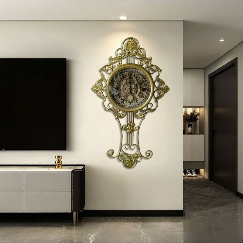 Zegar ścienny mechaniczny, duż – Luxury Lifestyle Aesthetics recenzja i cena